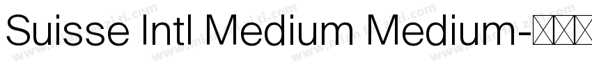 Suisse Intl Medium Medium字体转换